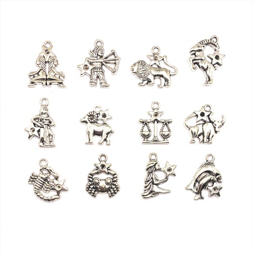 12 or 60 BULK Zodiac Character Charms Astrology Birth Sign Etsy