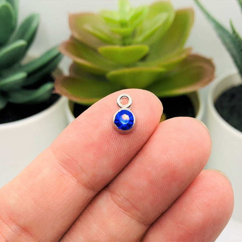 20 or 50 BULK Small Rhinestone Charms Jewelry Findings Etsy