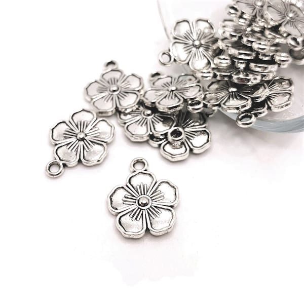 Flower Charms Etsy