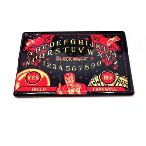 1 or 4 Red and Black Magician Ouija Board Pendant Charms, Double Sided, Halloween Pendant | Ships Immediately from USA | RD1427