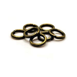 100, 500 oder 1.000 6 mm Bronze Biegeringe, lose Ringe, offene Ringe, 18 gauge, 18 g, dicke Ringe | Versand sofort aus den USA | BR807