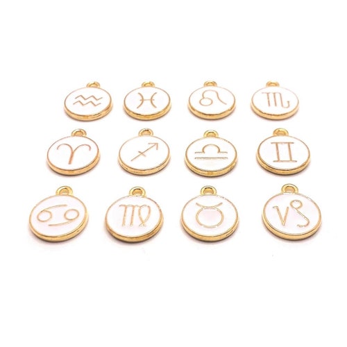 12 or 60 BULK Zodiac Character Charms Astrology Birth Sign Etsy
