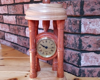 rustic table clock