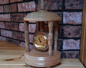 rustic table clock