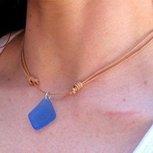 Sea Glass Leather Jewelry, Leather Sea Glass Choker, Sea Glass Choker Necklace, Sea Glass Jewelry,Beach Glass Necklace,Beach Necklace Choker