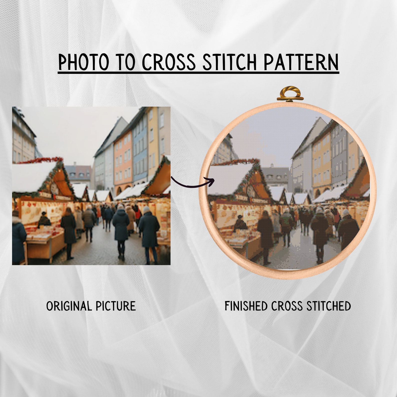 Custom Photo Cross Stitch Pattern: Personalized Portrait (digital ...