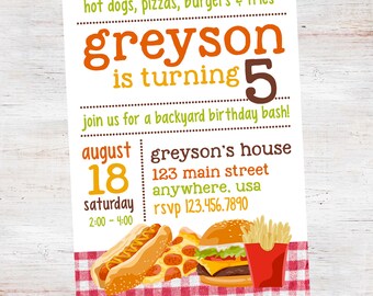 fast food party etsy