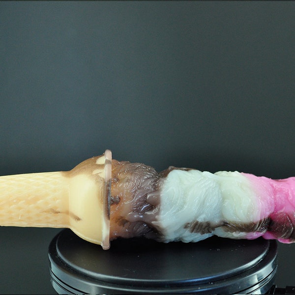 Ice Cream Toy - 100% Platinum Cure Silicone, Mature, Weird Food Dildo