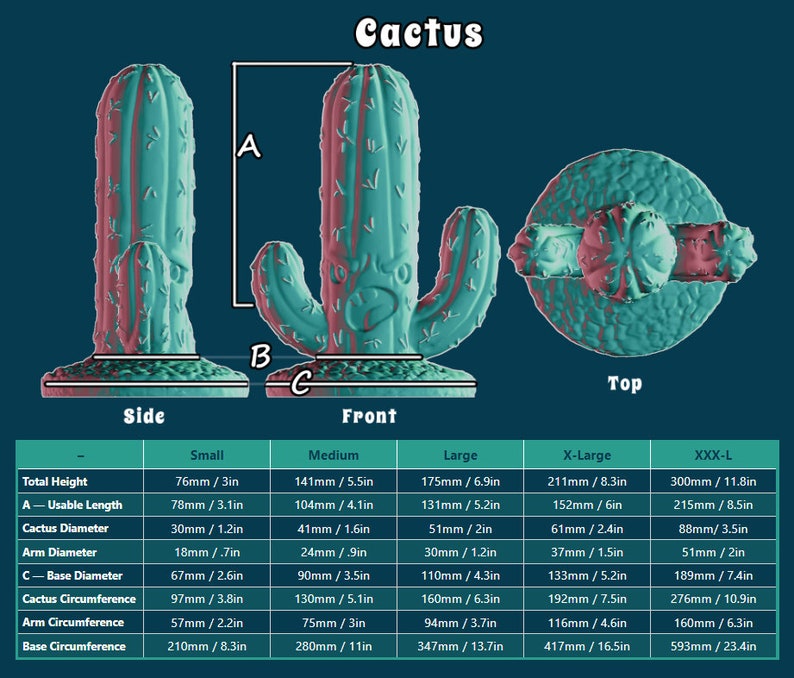 Cactus Toy 100% Platinum Cure Silicone, Mature image 3