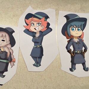 Little Witch Academia- Green Team Vinyl Stickers