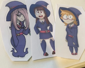 Little Witch Academia- Pegatinas de vinilo de Red Team