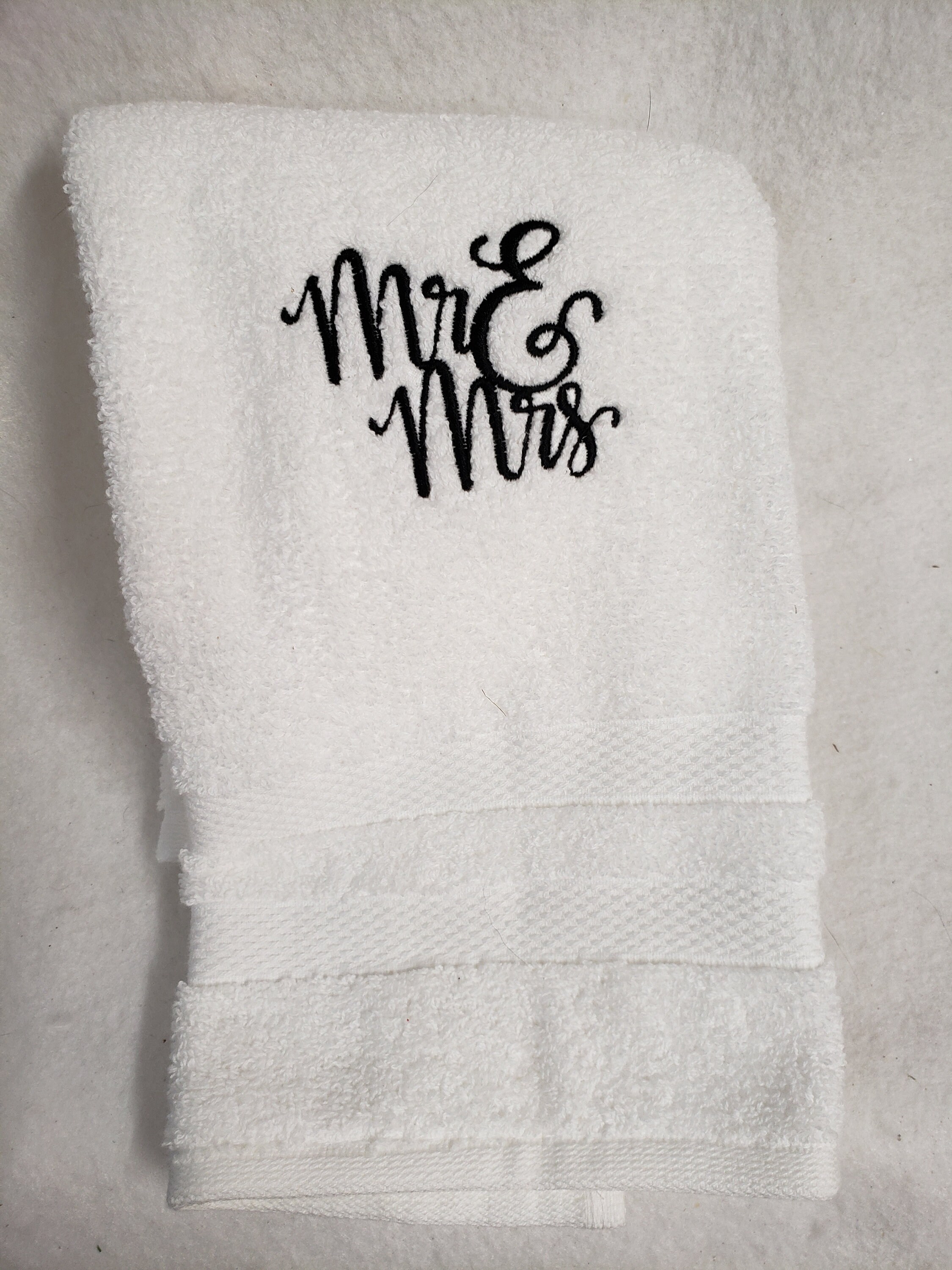 Mr & Mrs Hand Towel Etsy