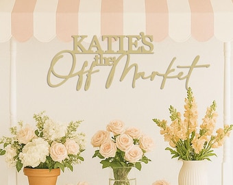 Despedida de soltera con tema de mercado de agricultores, floristería, despedida de soltera en un mercado de flores, boda minimalista, despedida de soltera