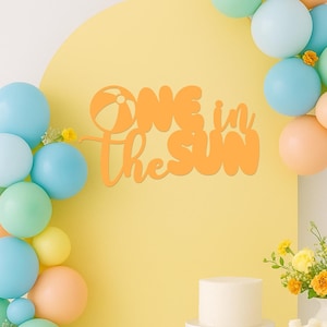 One in the Sun First Birthday Decor, Pool Party, Splish Splash Pad, Swim Beach Party Tropical Theme Girl Summer 1st Party Backdrop Arch