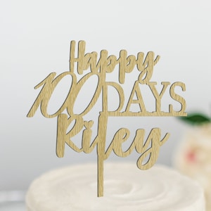 100 Days Cake Topper Baby, 100th Day Party, Happy 100 Days, 100th Day Cake Topper, Party Decorations, Baby 100th Day, Korean Cake Topper