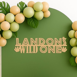 1st Birthday Jungle Theme Birthday Party, Wild One Sign, Safari Theme Birthday, Wild One Birthday Safari Animal Decor, Custom Birthday Sign