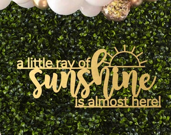 Sunshine Baby Shower, A Little Ray of Sunshine Decorations, Boho Sunshine Baby Shower,  Here Comes the Sun, Rainbow Sunshine Party Decor