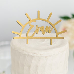 Sunshine Cake Topper 1st Birthday, Baby Shower You Are My Sunshine Party Decorations, Custom Name Cake Topper, Baby Shower Themes Neutral