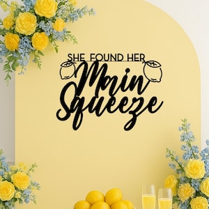 She Found Her Main Squeeze Bridal Shower Decor, Lemon Theme Bridal Shower Tuscan, Citrus Bridal Shower, Lemonade Theme, Mediterranean Lemon