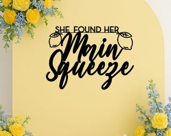 She Found Her Main Squeeze Bridal Shower Decor, Lemon Theme Bridal Shower Tuscan, Citrus Bridal Shower, Lemonade Theme, Mediterranean Lemon