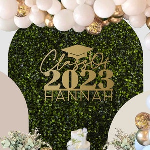 Custom Class of 2023 Decorations Signs for Graduation Backdrop Class of 2023, Decorations Graduation Photo Prop Sign, Congrats Grad 2023 NEW