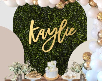 Large Custom Name Sign Backdrop, Name Wood Sign, Personalized Backdrop Name Sign, Personalized Name Cutout, Wedding Backdrop Baby Shower