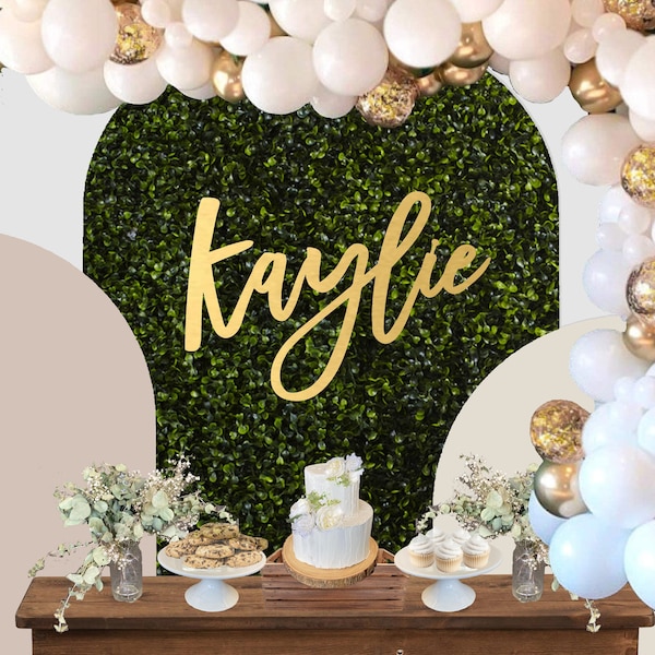 Large Custom Name Sign Backdrop, Name Wood Sign, Personalized Backdrop Name Sign, Personalized Name Cutout, Wedding Backdrop Baby Shower