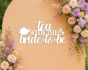 Té con la futura novia, Decoración para la despedida de soltera, Letrero de entrada para la despedida de soltera, El amor se está gestando, Té de la tarde, Té de la tarde, Teariffic