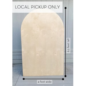 Wood Arch Backdrop, Standing Backdrop Wall, Wedding Arch Backdrop, Portable Arch, Unpainted, Plywood Wall Panel, Event Arch