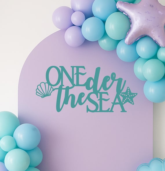 Mermaid 1st Birthday Mermaid Decor, Under the Sea Birthday, Ocean Themed Birthday Party, Oneder The Sea Theme Decor, Mermaid Theme Party