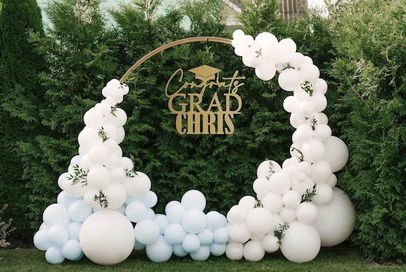 Congrats Grad Graduation Name Sign for Backdrop Decor, Graduate Gift, Congratulations Sign, Custom Graduation Sign, Party Decorations 2025