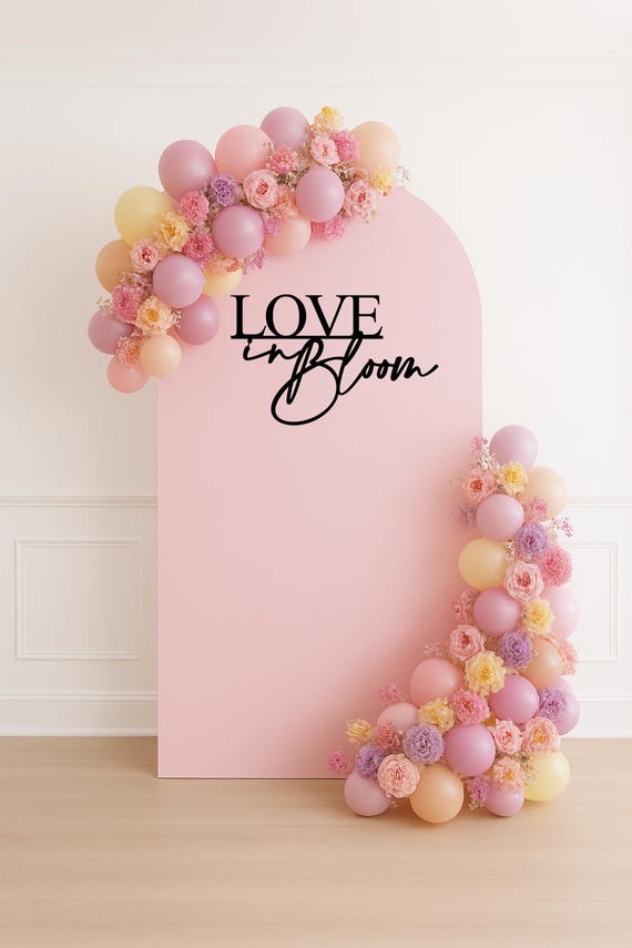 Love in Bloom Bridal Shower Decor, Wildflower Bridal Shower Sign, Boho Floral Party Decoration, Garden Party Wedding Shower