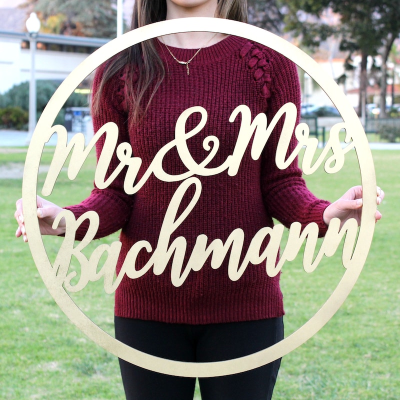 Mr and Mrs Wedding Signs - Etsy