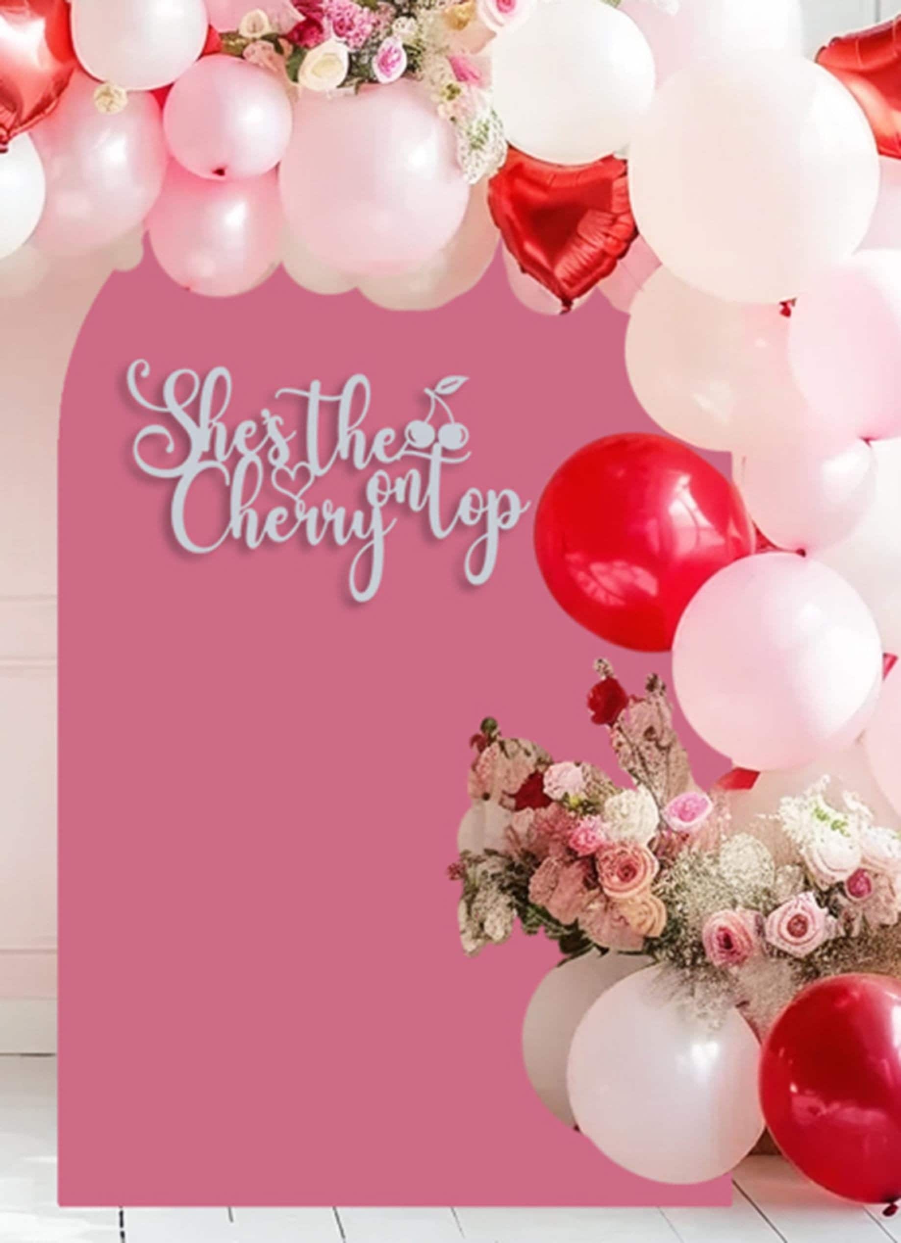 She's The Cherry On Top Banner, Cherries Bridal Shower...