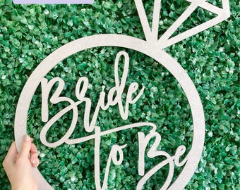 Bride to Be Sign, Bridal Shower Backdrop Sign, Bridal Shower Chair Decor, Wedding Shower Decorations, Bridal Shower Ideas