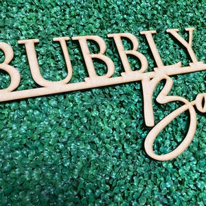 Bubbly Bar Sign, Brunch and Bubbly Decorations, Bubbly Bridal Shower, Mimosa Bar Sign, Champagne Bar Sign, Bubbly Bar Wood Sign image 3