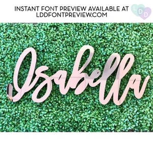 Large Custom Mirror Acrylic Name Sign, Nursery Acrylic Letters, Personalized Name Cutout, Baby Room Wall Decor, Baby Name Sign, Baby Shower