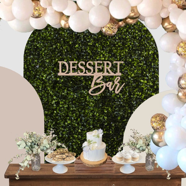 Dessert Bar Sign Wedding, Bridal Shower Dessert Bar Sign Wood, Laser Cut Wood Sign, Sweets Table Sign Sweets and Treats, Candy Bar Sign