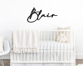 Letrero de madera personalizado con nombre, decoración de pared para habitación infantil, letrero personalizado para habitación infantil, regalo para baby shower, recorte de madera con nombre, decoración para fiesta.