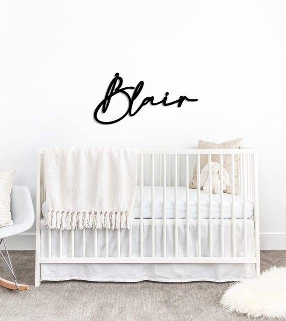 Personalized Wooden Name Sign, Nursery Name Wall Decor, Custom Kids Room Sign, Baby Shower Gift, Wooden Name Cutout, Party Backdrop Decor