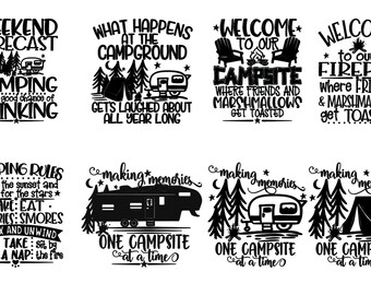 Vinyl Decal Camping