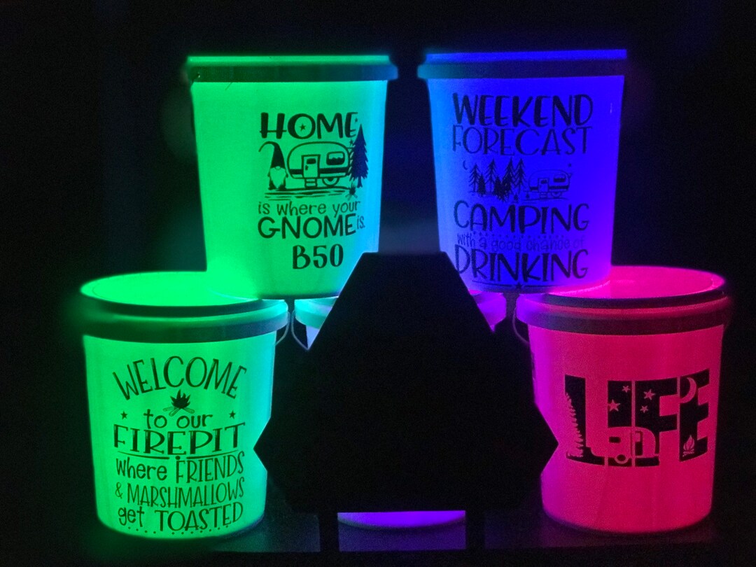 LED Lighted Camping Bucket Etsy UK