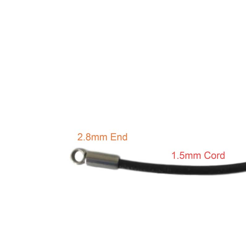 1.5mm Waxed Cotton Cord Necklace \u2013 Gunmetal Lobster Clasp