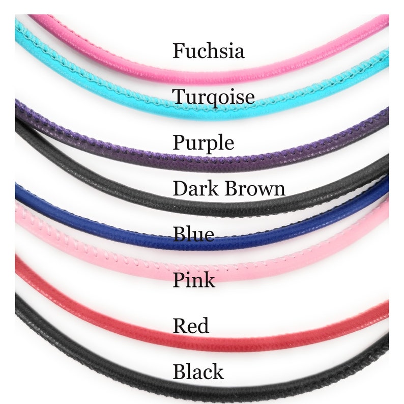 Double Wrap Leather Bracelet / Choker, Stainless Steel Magnetic Clasp, Silver/Gold/Rose Gold image 4