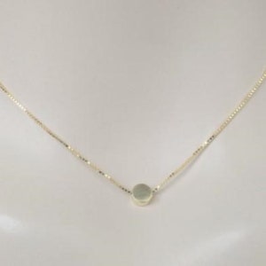 Dot Necklace – Sterling Silver/18k Gold – Minimalist Necklace