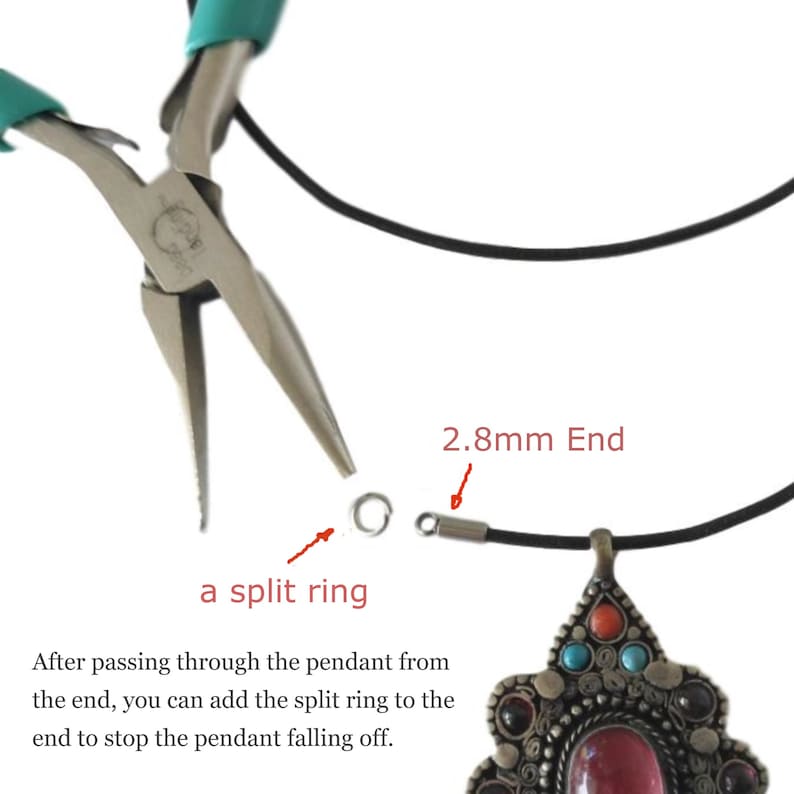 1.5mm Waxed Cotton Cord Necklace \u2013 Gunmetal Lobster Clasp