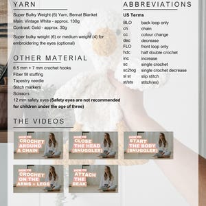 Goose Lovey Crochet Pattern | Amigurumi Goose | PDF Instant Download image 7