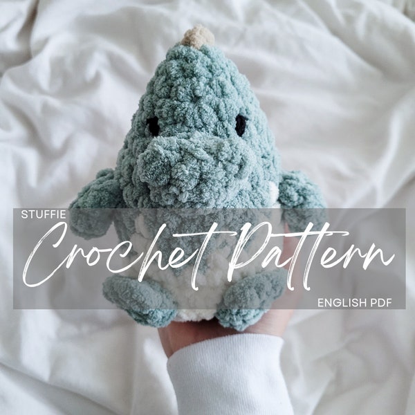 Pattern: Dino Egg Friend, crochet dinosaur, crochet pattern animal