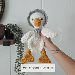 Goose Lovey Crochet Pattern | Easter Amigurumi Goose | PDF Instant Download