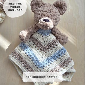 Lovey Crochet Pattern | Granny Square | Security Blanket | PDF Instant Download